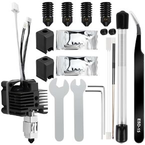 مجموعة Hotend لطابعة Bambu Lab X1/X1C/X1 Carbon ثلاثية الأبعاد، مجموعة كاملة من الطباعة عالية السرعة X1C نهاية ساخنة مع مروحة، فوهة فولاذية صلبة 0.4 مم طقم تنظيف بديل Hotend لـ Bambu Lab X1/X1C/X1 Carbon in Kuwait