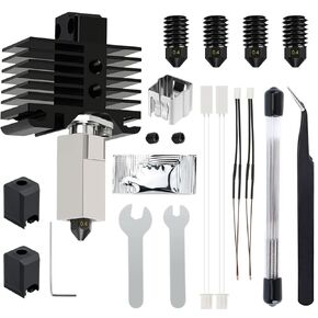 مجموعة Hotend لطابعة Bambu Lab X1/X1C/X1 Carbon ثلاثية الأبعاد، مجموعة كاملة من الطباعة عالية السرعة X1C نهاية ساخنة مع مروحة، فوهة فولاذية صلبة 0.4 مم طقم تنظيف بديل Hotend لـ Bambu Lab X1/X1C/X1 Carbon in Kuwait