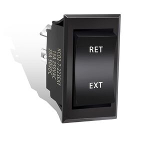 4 Pin DPDT Momentary RV Jack Switch استبدال 87570 226023 80236، DC12V مفتاح الروك القطبي العكسي 20A (ON)-Off-(ON) مفتاح التحكم في المحرك مع أسلاك مسبقة لمقطورة اللسان ذات العجلة الخامسة، قطعة واحدة in Kuwait