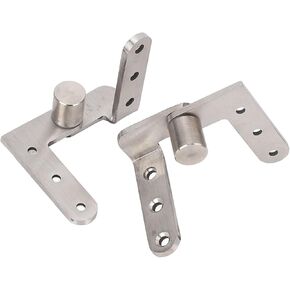Jeffergarden Door Pivot Hinges, Heavy Duty Stainless Steel 270 Degree Rotating Inset Hinge Left Right Maximum Load 130lbs, with 32 Large Screws for Easy Installation, for Cabinets Swing in Kuwait