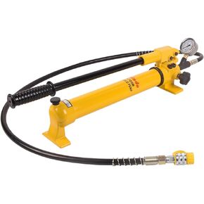 CP-700 Hydraulic Pumps Hand Operated Pump 10000Psi - 900CC Aluminum Alloy Single Acting and 1.8M Hose with Pressure Gauge in Saudi Arabia