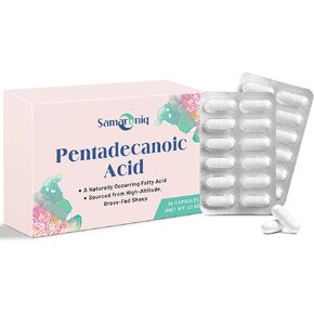 Pentadecanoic Acid Supplement | 300mg C15:0 Formula | High-Altitude Grass-Fed Sheep Milk Source | Blister-Sealed Capsules (1 Pack) in Saudi Arabia