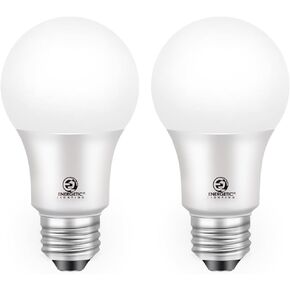 Energetic 4-Pack Dusk to Dawn LED Outdoor Light Bulb, 60 Watt Equivalent(6W), 800LM, Warm White 3000K, E26 Base, Automatic On/Off Sensor Light Bulb for Porch, Hallway, Garage, ETL Listed in Kuwait