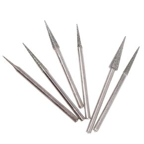 6 قطعة 1-4 مللي متر الماس رأس مطحنة إبرة بت نتوءات النقش أدوات حفر 2.35 مللي متر عرقوب in Kuwait