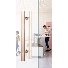 Heavy Duty Stainless Steel Sliding Barn Door Handle - Modern H Shape Push Pull for Front Door, Hotel & Glass Bar - 80cm/31.5in, Ideal for Commercial Use (#1 60cm/23.6in) in Kuwait