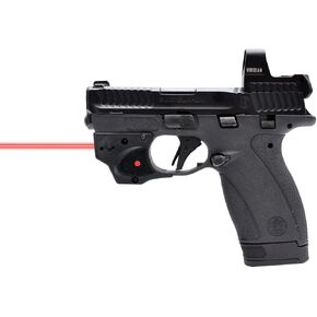 جهاز رؤية الليزر الأحمر من سلسلة Viridian E متوافق مع جهاز رؤية البندقية S&W Bodyguard 2 مع مفتاح تشغيل وإيقاف يمكن استخدامه بكلتا اليدين، أسود in Kuwait