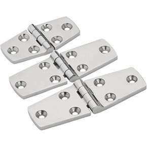 76 × 38 مم من الفولاذ المقاوم للصدأ 316 6 فتحات مفصلات تلميع شديدة التحمل 4 قطع in Kuwait