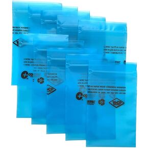 VCI Rust Prevention Zip Close Bags (4x6 inches - 4 mil) Cortec VpCI-126 Anti Rust VCI Poly Bags for Metal Protection (Pack of 10) in Saudi Arabia