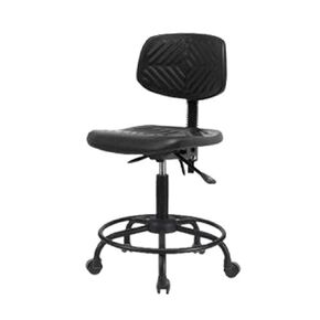 كرسي Thomas ECOM PMBCH-RT-T1-A0-RC من مادة البولي يوريثين متوسط ​​الارتفاع مع قاعدة أنبوبية مستديرة، قابلة للإمالة وبدون ذراع، وعجلات in Kuwait