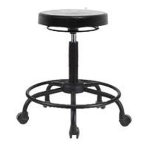 Thomas ECOM PDHSO-RT-RC Polyurethane Desk Height Stool with Round Tube Base, Casters in Saudi Arabia