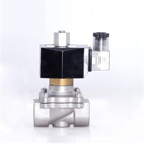 1/2 "3/4" 1 "1-1/4" 2" مفتوح عادة رقم 110 فولت - 120 فولت تيار متردد VAC 304 صمام الملف اللولبي من الفولاذ المقاوم للصدأ (1، NPT_380VAC) in Kuwait