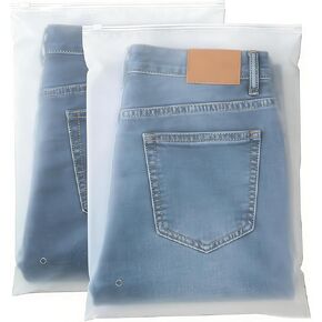 أكياس بولي بسحاب مقاس 12 × 20 بوصة، 100 كيس من البلاستيك المتجمد، حقيبة ملابس قابلة للإغلاق للبيع، الملابس، تغليف العناصر الصغيرة (3.15مل، 4-13 رطل) in Kuwait