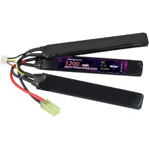 3S Lipo Airsoft Battery 11.1V 1200mAh 20C بطارية ليثيوم بوليمر قابلة لإعادة الشحن مع قابس TMY صغير لبندقية الهواء الناعمة - عصا ثلاثية 20122 in Kuwait