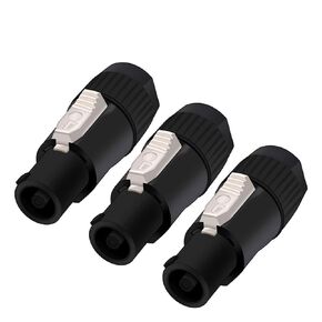 10 قطعة 3pin LED موصلات الذكور والإناث لشاشة LED كبيرة (10xM 3P أسود) in Kuwait