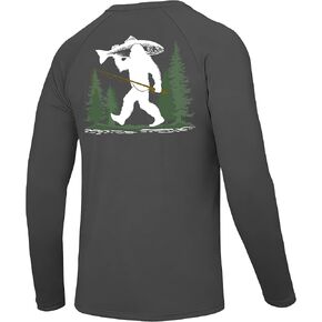 قميص رجالي لصيد الأسماك بعامل حماية من أشعة الشمس 50+، أكمام طويلة للحماية من الأشعة فوق البنفسجية، سريع الجفاف للسباحة في الهواء الطلق والمشي لمسافات طويلة والجري in Kuwait