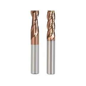 HRC55 Carbide End Mill 2/4 Flutes Milling Cutter Alloy Coating Tungsten Steel Cutting Tool CNC Maching Endmill 1-20mm 1Pcs(D4x4Dx10x50L) in Kuwait