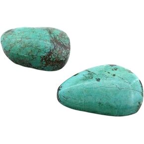 70.10 قيراط اثنين من أحجار كريمة العنكبوت الأزرق الفيروزي كابوشون كابوشون جوهرة TA32/8525 in Kuwait