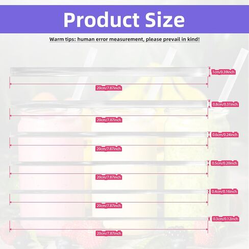 30 Pcs 8 Inch Acrylic Clear Rods Kit, 6 Sizes Clear Acrylic Dowel Rods Plastic Round Rod for DIY Crafts, Model Building & Home Decoration(3/4/5/6/8/10mm Dia) in Kuwait