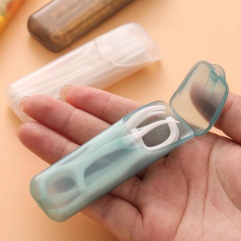 5 PCS Mini Portable Storage Boxes, Plastic Small Parts Organizer Travel Toothpick, Dental Floss, Pill, and Jewelry Storage Compartments in Saudi Arabia