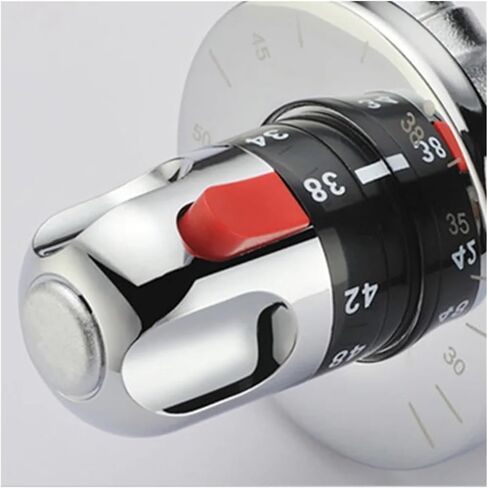 1PCS G 1/2"/DN15 Brass Automatic Thermostatic Water Mixing Valve Hidden Installation Thermostatic Valve Solar Water Heater Valve in Kuwait