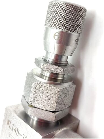 304 Stainless Steel Right Angle Type regulating Valve Female Thread 1/4" 3/8" 1/2" Micrometering Valve with Scale(3/8") in Kuwait