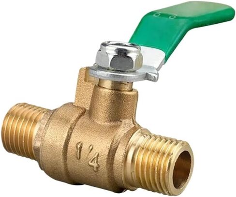 1PCS Thickened Copper Ball Valve 1/4" 3/8" 1/2" BSPT External Thread for tap Water Switch Valve Plumbing Accessories(3/8") in Kuwait