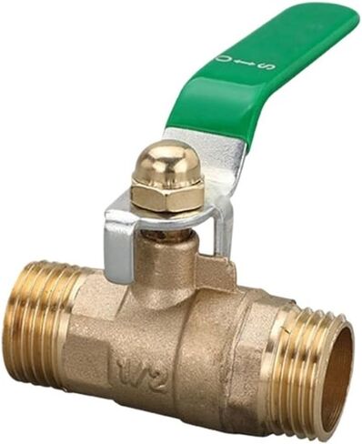 1PCS Thickened Copper Ball Valve 1/4" 3/8" 1/2" BSPT External Thread for tap Water Switch Valve Plumbing Accessories(3/8") in Kuwait