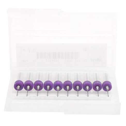 لقم تنظيف فوهة كربيد التنجستن 0.7 مم مثقاب صغير عالي الدقة حاد ومتين ملحقات طابعة ثلاثية الأبعاد لثنائي الفينيل متعدد الكلور CNC SMT قالب معالجة المعادن البلاستيكية مجموعة 10 قطع in Kuwait