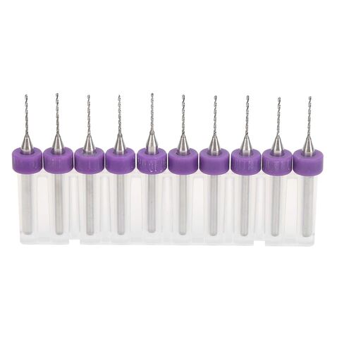 لقم تنظيف فوهة كربيد التنجستن 0.7 مم مثقاب صغير عالي الدقة حاد ومتين ملحقات طابعة ثلاثية الأبعاد لثنائي الفينيل متعدد الكلور CNC SMT قالب معالجة المعادن البلاستيكية مجموعة 10 قطع in Kuwait