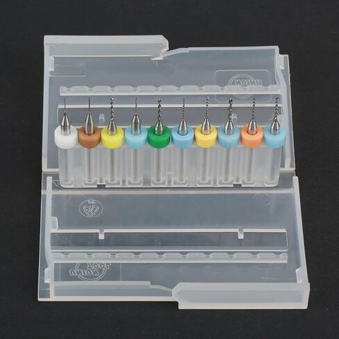 0 3 1 2mm Tungsten Drill Bit Hard Alloy Micro Drill Bit Set Tool Micro for CNC Engraving of PCB Printed Circuit Board Stone Chips and Jewelry 10pcs in Kuwait