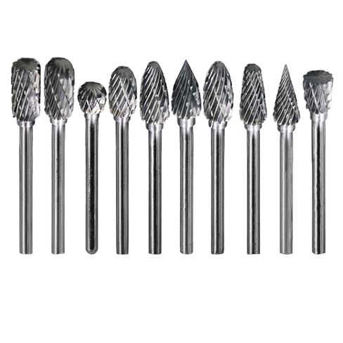 5/10Pcs Tungsten Carbide Burr Drill Bits Set Milling Cutter for Metal Wood Electric Rotary Tools for Accessories Kit(5Pcs A B C D E) in Saudi Arabia