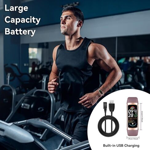 Fitness Tracker Smart Watch for Men Women, Heart Rate Blood Oxygen Sleep Monitor, 20+ Sports Modes, Step Activity Tracker,for Android iOS Phones in Saudi Arabia