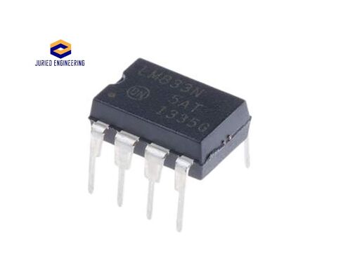 على أشباه الموصلات LM833NG IC مضخم تشغيل صوتي مزدوج عالي السرعة Op-Amp مع مقابس DIP ودبابيس اتصال مستديرة آليًا وفتحات الملعب 2.54 مم DIP-8 صديقة للوحة الخبز (عبوة من 5) in Kuwait