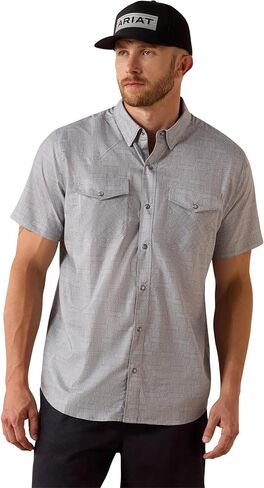 ARIAT Men's Printed Venttek Western Fitted Snap Shirt in Saudi Arabia