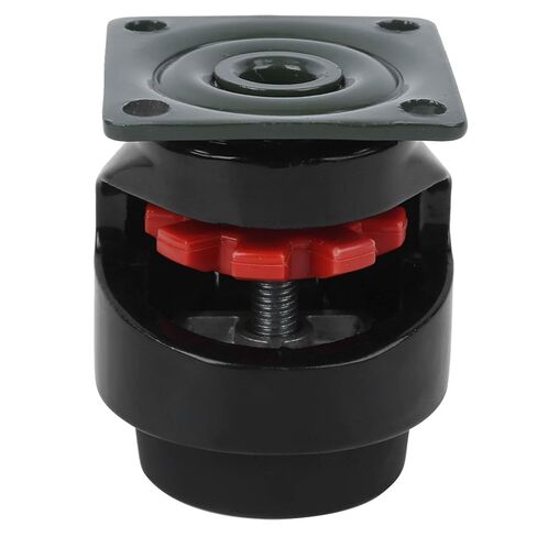 4pcs Retractable Leveling Machine Casters,Leveling Caster,GD‑40F Heavy Duty Leveling Casters with Nylon Wheel Black in Saudi Arabia