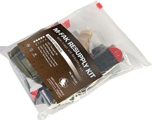 مجموعة أدوات إعادة الإمداد M-FAK من أمريكا الشمالية للإسعافات الأولية الصغيرة MFAK IFAK مع عاصبة C-A-T، وشاش ملفوف على شكل حرف S للإصابات، والمستجيبين الأوائل، طبي (80-1030) in Kuwait