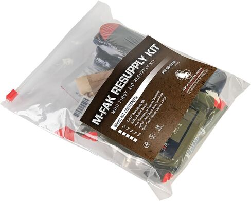 مجموعة أدوات إعادة الإمداد M-FAK من أمريكا الشمالية للإسعافات الأولية الصغيرة MFAK IFAK مع عاصبة C-A-T، وشاش ملفوف على شكل حرف S للإصابات، والمستجيبين الأوائل، طبي (80-1030) in Kuwait