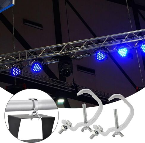 12 حزمة تروس C المشبك 1.18-2 بوصة، 55 رطل أضواء المسرح المشابك تروس المشابك هوك يصلح لأنبوب OD 30-50 مم، الثقيلة المرحلة الإضاءة C المشبك ل DJ الإضاءة الاسمية أضواء بقعة أضواء in Kuwait