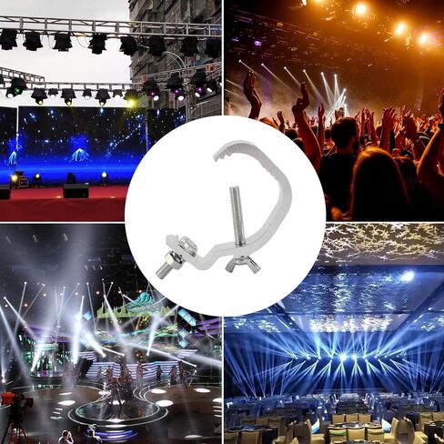 12 حزمة تروس C المشبك 1.18-2 بوصة، 55 رطل أضواء المسرح المشابك تروس المشابك هوك يصلح لأنبوب OD 30-50 مم، الثقيلة المرحلة الإضاءة C المشبك ل DJ الإضاءة الاسمية أضواء بقعة أضواء in Kuwait