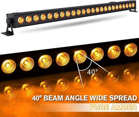 شريط ضوء غسيل المرحلة LED: مصباح غسيل OPPSK 96W 24LED RGBA | وظيفة المطاردة، تشغيل تلقائي للصوت، تحكم DMX المنشط | لإضاءة المسرح لحفلات الزفاف في الكنيسة DJ in Kuwait