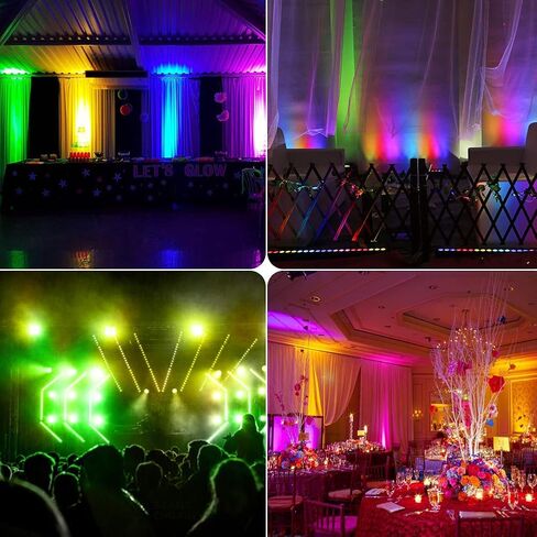 شريط ضوء غسيل المرحلة LED: مصباح غسيل OPPSK 96W 24LED RGBA | وظيفة المطاردة، تشغيل تلقائي للصوت، تحكم DMX المنشط | لإضاءة المسرح لحفلات الزفاف في الكنيسة DJ in Kuwait