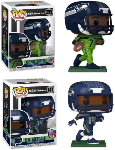 Funko Geno Smith/D.K. Metcalf (Seattle Seahawks) NFL Pop! Combo (2) in Saudi Arabia