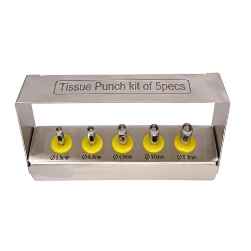 طقم مناديل طب الأسنان – 5 قطع – مقاسات 3.5 مم إلى 5.5 مم – ستانلس ستيل in Kuwait