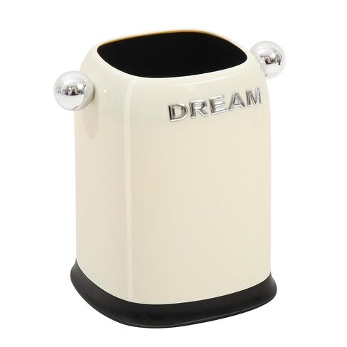 MiaLi White Desktop Trash Can, PP Small Waste Bin for Desk, Coffee Table, or Vanity,Mini Countertop Trash Can for Office or Bathroom (White) in Saudi Arabia