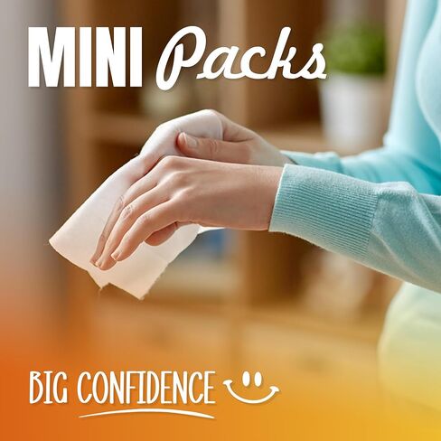 Mini Travel Wipes (8 packs, 8 wipes each) - Compact Wet Wipes for Hands and Face, Green Tea Scent, On The Go Wipes for Camping & Travel, Skin-Friendly for Adults, Total 64 Ct. in Saudi Arabia