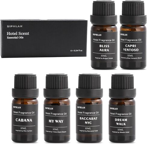 Hotel Collection Diffuser Oil Set – Aromatherapy Essential Oils for Diffusers– Luxury Hotel-Inspired Scent for Home & Office in Saudi Arabia