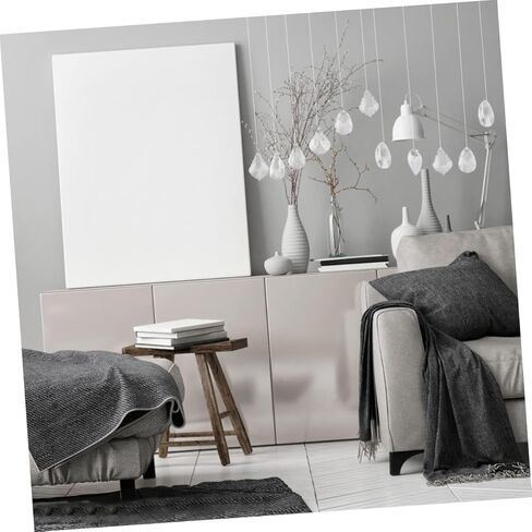 SEWACC 12Pcs Crystal Lamp Accessories for Chandelier Decoration High Transparency Crystal Chandelier Parts for DIY Lighting and Ambiance Enhancement in Saudi Arabia