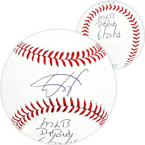Wander Franco الموقع الرسمي M.L.B Baseball Tampa Bay Rays "M.L.B Debut 6/22/22" JSA Stock #215878 in Saudi Arabia