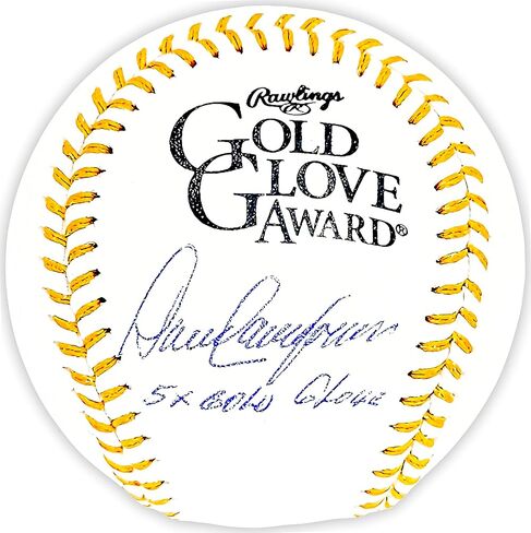 Dave Concepcion Autographed Official Gold Glove Logo M.L.B Baseball Reds "5X Golden Glove" Beckett BAS Witness Stock #215694 in Saudi Arabia