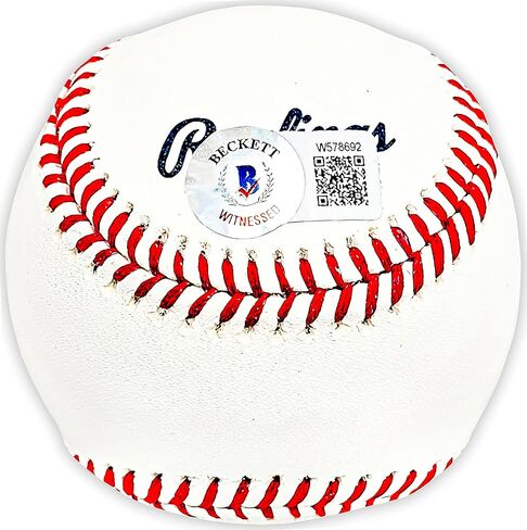 Frank Thomas Autographed Official Hall of Fame HOF Logo M.L.B Baseball White Sox Beckett BAS Witness Stock #215876 in Saudi Arabia